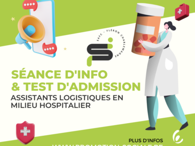 Le secteur des soins de santé recrute ! Devenez Assistant logistique en milieu hospitalier !